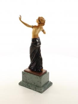 Bronze Holz Skulptur Herbst Tänzerin
