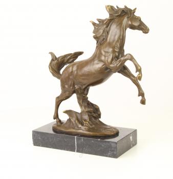Bronze Skulptur bäumendes Pferd