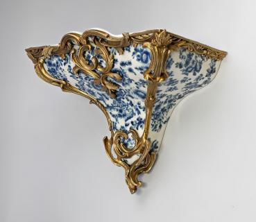 Wandkonsole Porzellan Blumen