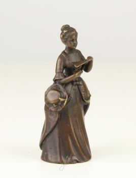 Bronze Figürliche Glocke Frau