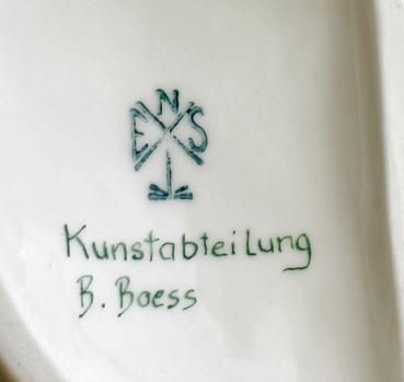 Akt mit Spiegel grün