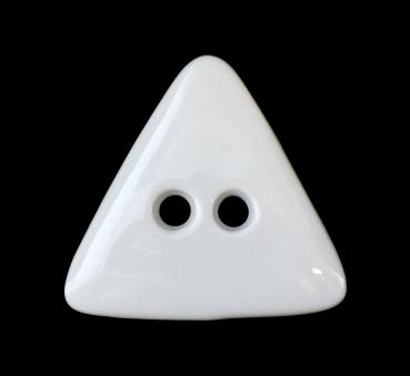 Knopf Dreieck weiß