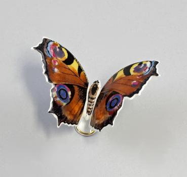 Schmetterling klein Pfauenauge buntbraun