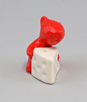 Streuer Paar Maus mit Käse weiß / rot
