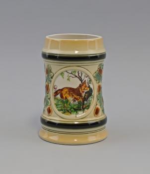 jagdlicher Bierkrug Fuchs