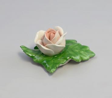 Tischblume Rose klein weiß / rosé