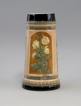 Bierkrug Blumen 1 Liter