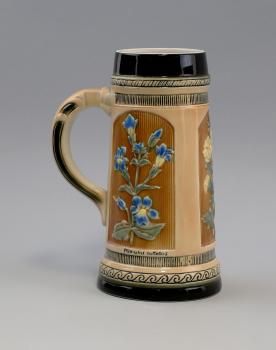 Bierkrug Blumen 1 Liter