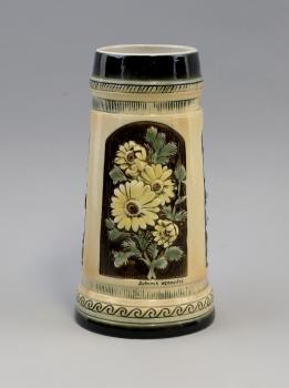 Bierkrug Blumen 1 Liter