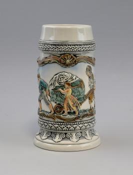 Bierkrug Ernteszene Heuwagen 0,7 Liter
