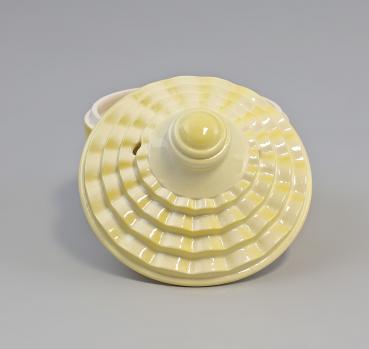 Deckeldose Art déco gelb