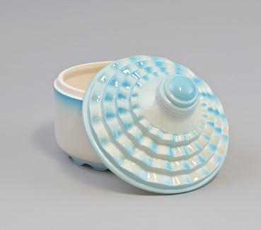 Dose Art déco türkis