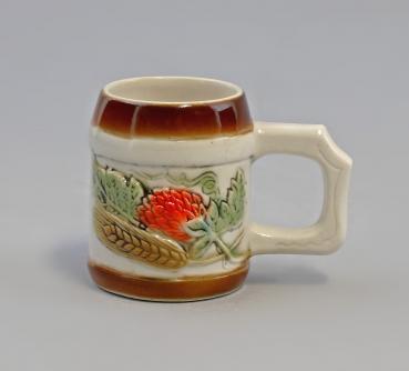 Schnapsglas Bierkrug braun