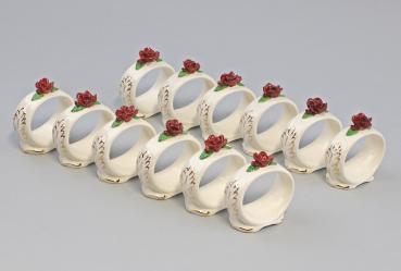 Serviettenring Rose dunkelrot