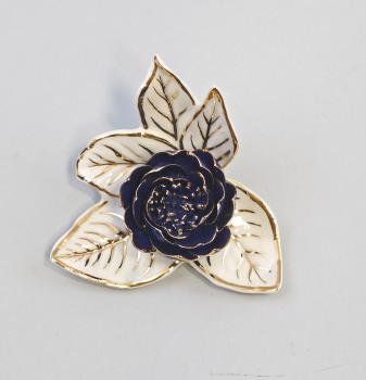 Rose Kobalt gold groß