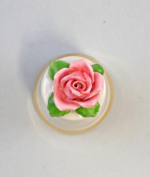 Fingerhut weiß Rose rosa / grün
