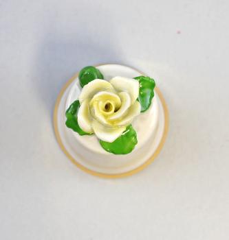 Fingerhut weiß Rose gelb / grün