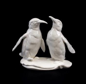 Pinguin-Gruppe weiß
