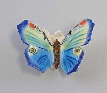 Schmetterling Sockel blau