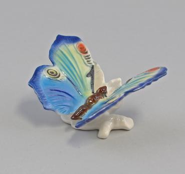 Schmetterling Sockel blau