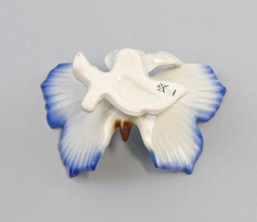 Schmetterling Sockel blau