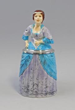 Bierkrug Lady dunkle Haare 0,3 Liter