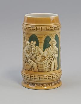 Bierkrug Trinkszene Sitzendorf 0,7 Liter