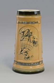 Bierkrug Sitzendorf Trinkszene