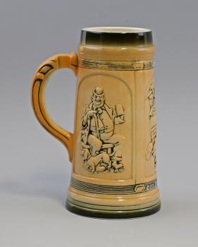 Bierkrug Sitzendorf Trinkszene