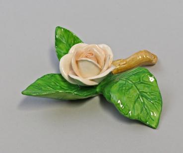 Tischblume Rose Zweig pfirsichfarben