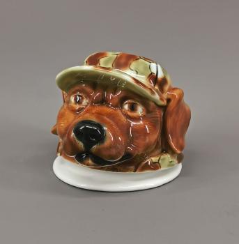 Briefbeschwerer Jagd-Hund mit Tarn-Cap ungemarkt