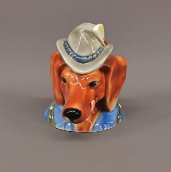 Briefbeschwerer Jagdhund mit Hut ungemarkt