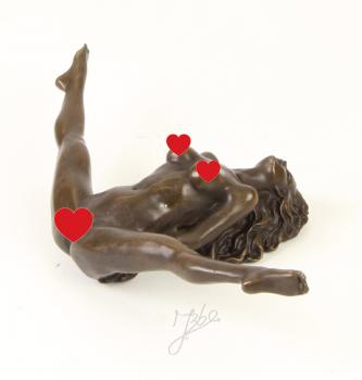 Bronze Skulptur erotisch Frauen Akt