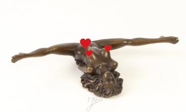 Bronze Skulptur erotisch Frauen Akt