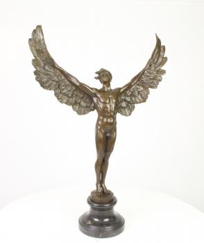Bronze Skulptur Geflügelter Mann