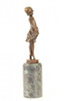 Bronze Skulptur Mädchen Lieselotte