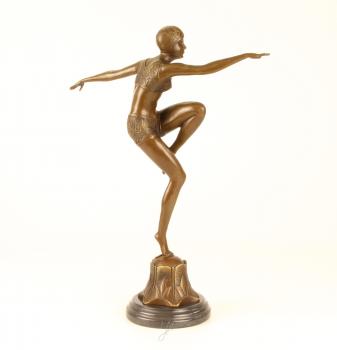Bronze Skulptur Art déco Tänzerin