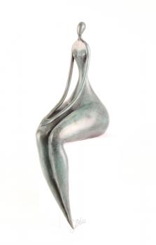 Bronze Skulptur nackte Frau