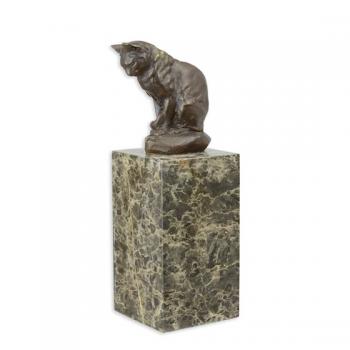 Bronze stilisierte Katze