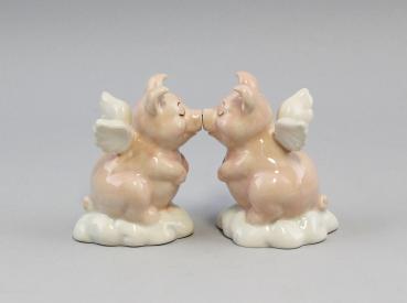 Streuer Paar Hog Heaven / Schweine mit Flügeln