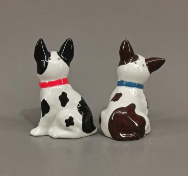 Salz und Pfeffer Streuer Paar Hunde