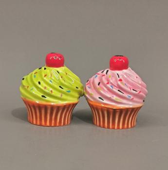 Salz und Pfeffer Streuer Paar Cupcakes