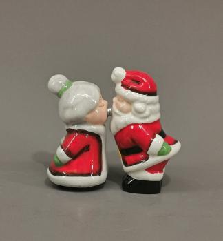 Salz und Pfeffer Streuer Paar Santa and Mrs. Claus