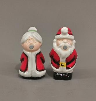 Salz und Pfeffer Streuer Paar Santa and Mrs. Claus