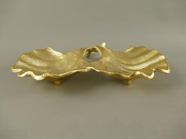 Kabarett-Schale Ginkgo goldfarben