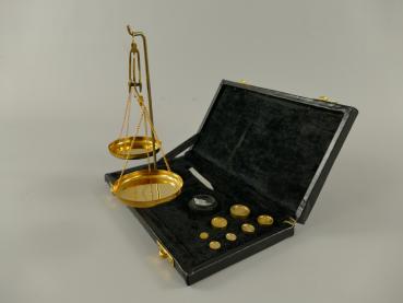 Goldwaage 50g Lederbox