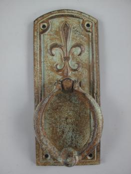 Türklopfer Ring Gusseisen farbig