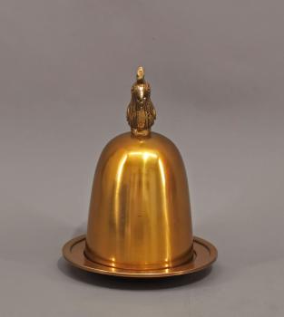 Eierhalter Hahn Bronze