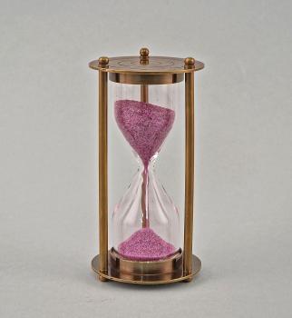 Sanduhr Messing brüniert