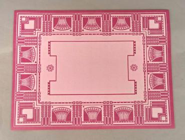 Platzdeckchen Art déco rosé
